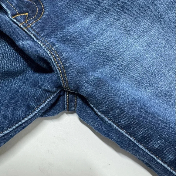 J. Crew Patriotic Wash Cropped Raw Hem Skinny Jeans Size 28 / 30 - Picture 4 of 9